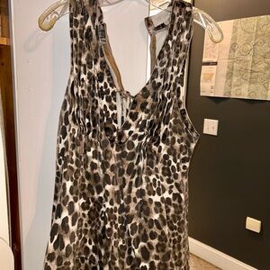 Vince Brown and Black Backless Dress